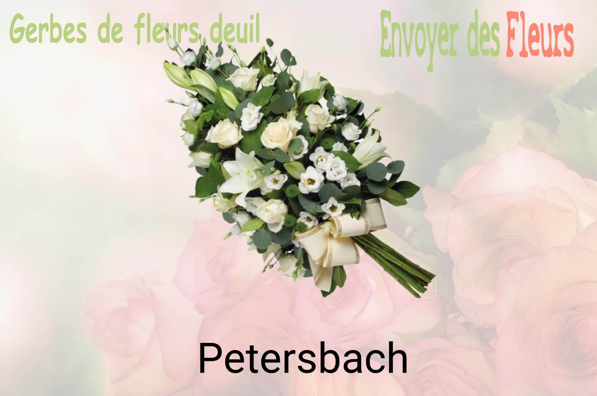 Gerbe de fleurs de deuil livrée à Petersbach